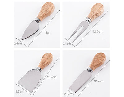 4 pcs Stainless steel Cheese set