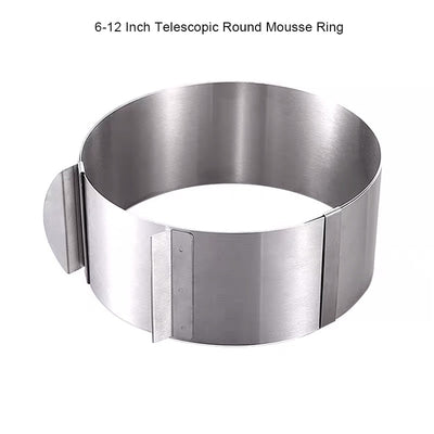 Round Cake cutter Rings and Telescopic Round Mousse Ring