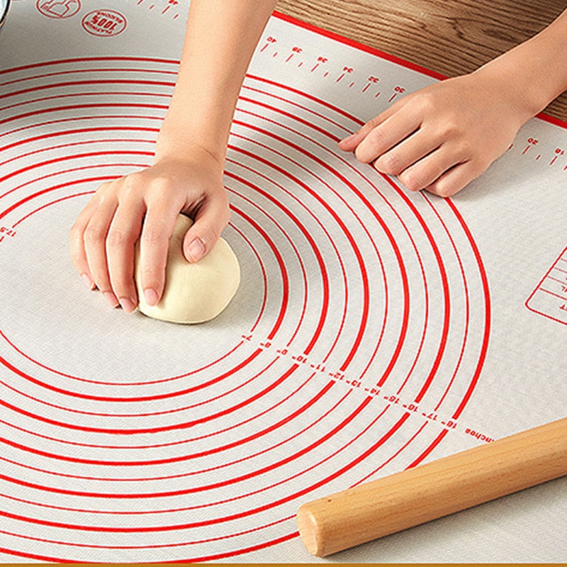 Silicone Pastry Mat Extra Large Non Slip with Measurement ,Non Stick, Large and Thick.