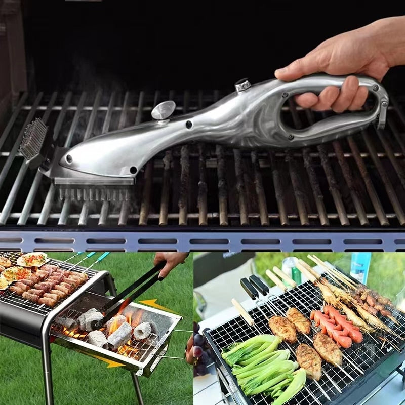 Steam Cleaning Brushes BBQ Cleaner Suitable For Charcoal Scraper Gas